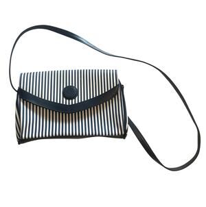 Sasson Vintage Striped Crossbody Womens Blue & White Nautical Purse Bag